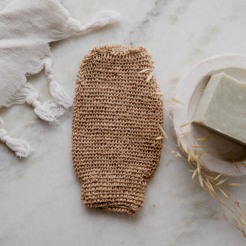 Jute Bath Shower Mitt